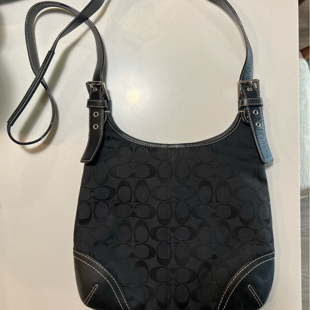 Coach Black Leather Bag